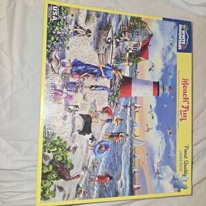 White Mountain Beach Fun Puzzle - Vibrant Colors